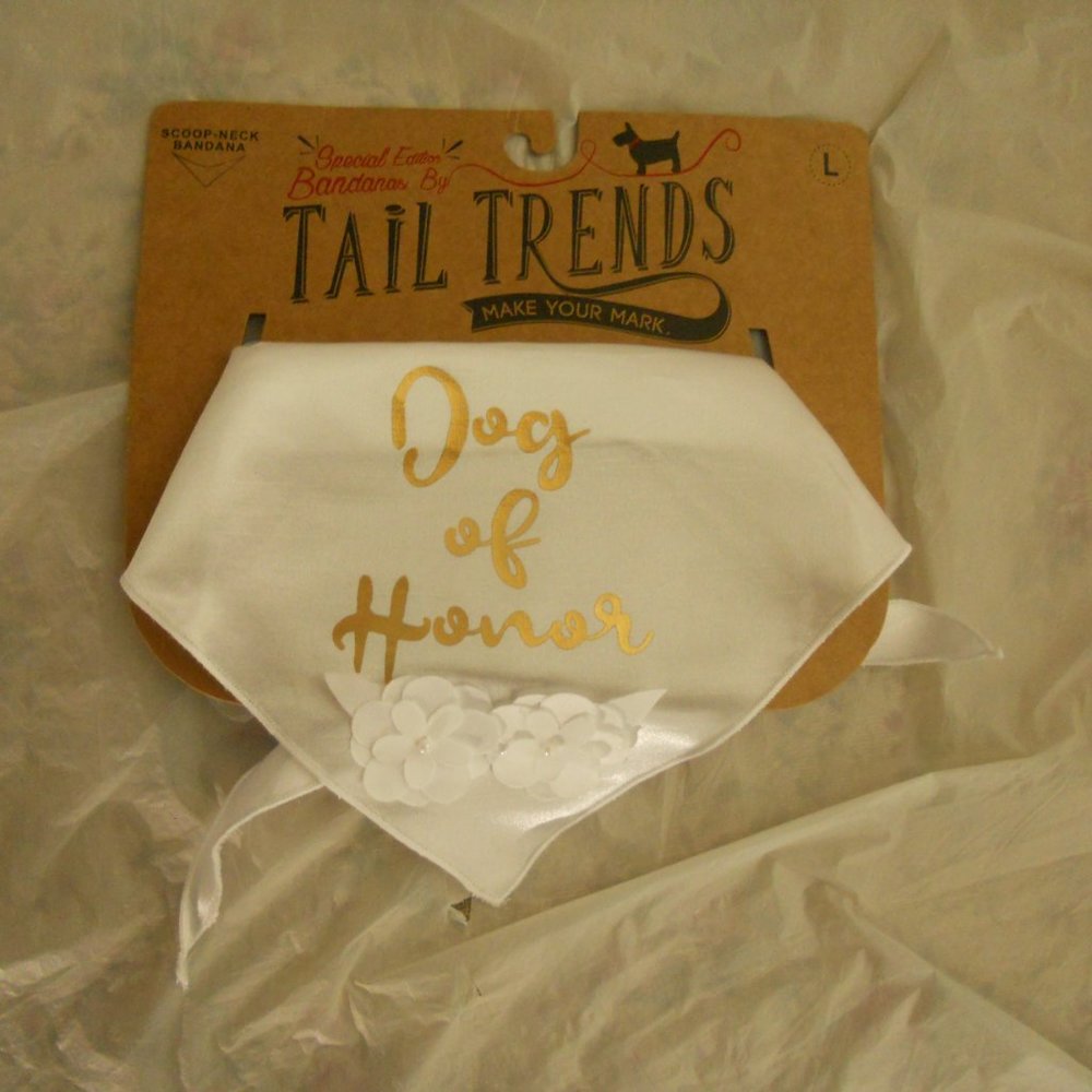 HPx2🎉 3pc Wedding Pride Dog Bandanas Tail Trends Lg nwt - Picture 2 of 7